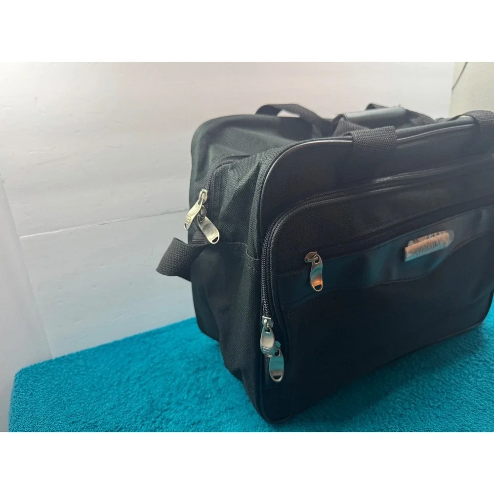 Embark Professional Messenger Bag Black Commuter Laptop Briefcase Shoulder Strap